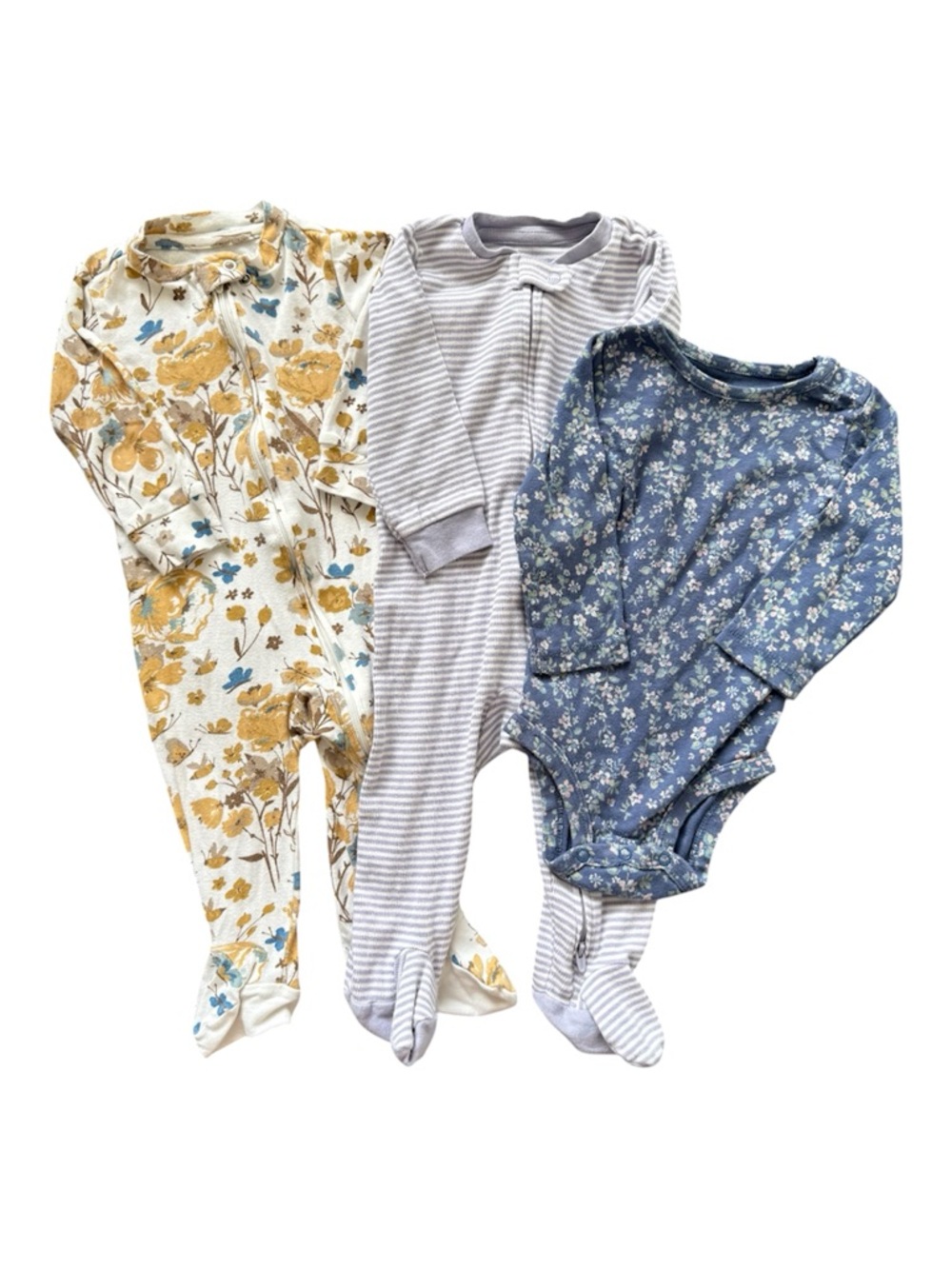 Little Planet Organic Baby Girl 9M Sleep-N-Play Bodysuit 3PC Bundle